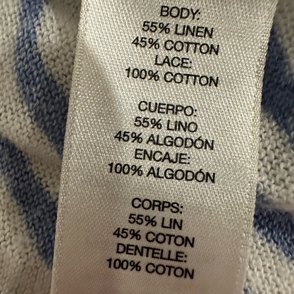 Chico’s Blue and White Zebra Print Cardigan Size 12 (Size 2) - Picture 4 of 5